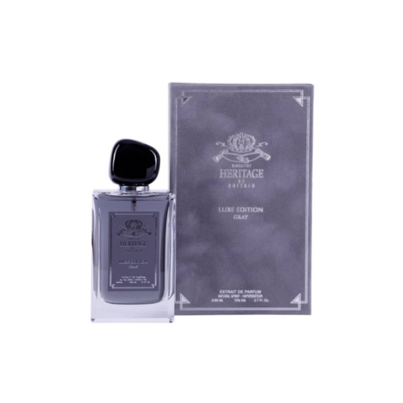 ادوپرفیوم مردانه هریتیج Heritage مدل Luxe Edition Grey حجم 80 میلی‌لیتر