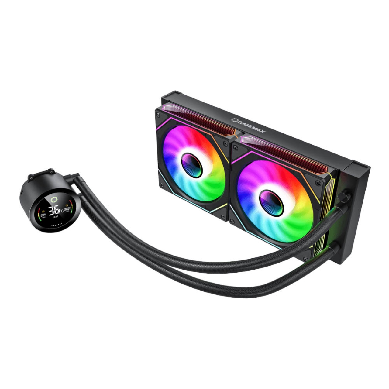 خنک کننده مایع پردازنده گیم مکس مدل IceBurg 240 Digital BK