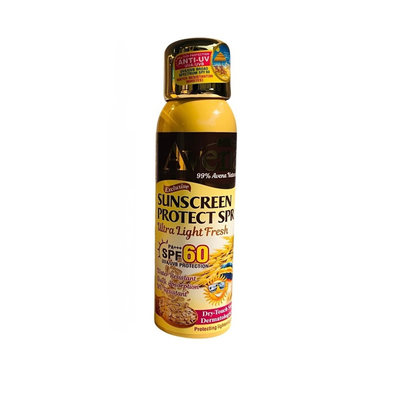 اسپری ضد آفتاب Avena مدل جوانه گندم SPF 60 حجم 180 میل