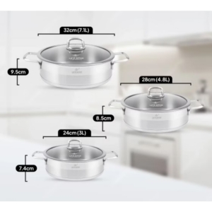 سرویس تابه 6پارچه لایف اسمایل مدل LIFEP12SHR-6 -3 