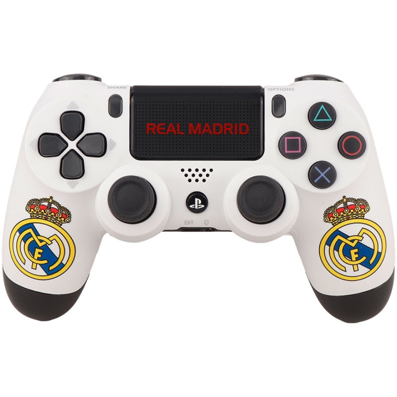 دسته بازی بی سیم Dualshock 4 High Copy درجه یک طرح Real Madrid 2025 مناسب برای PS4