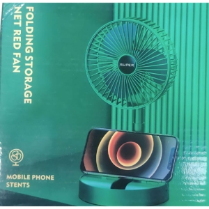 پنکه شارژی رومیزی مدل Folding Storage Net Red Fan