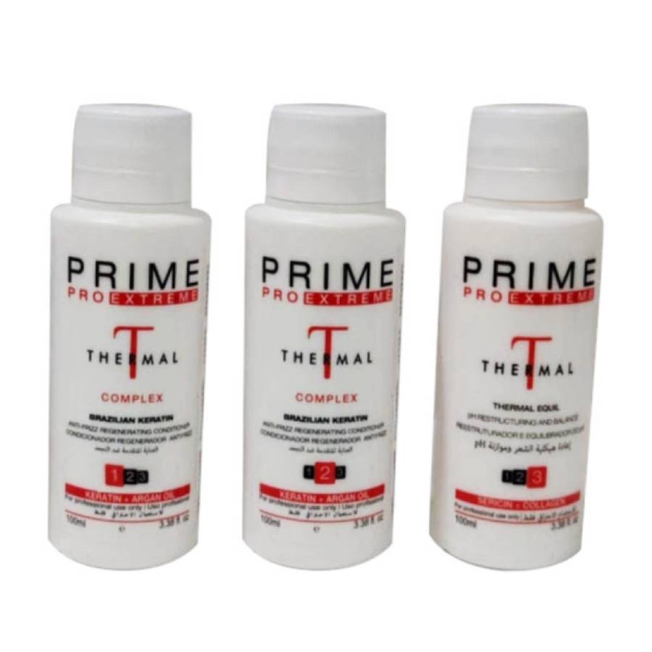 کراتین مو پرایم مدل درمال حجم 100 میلی لیتر مجموعه 3 عددی9992724