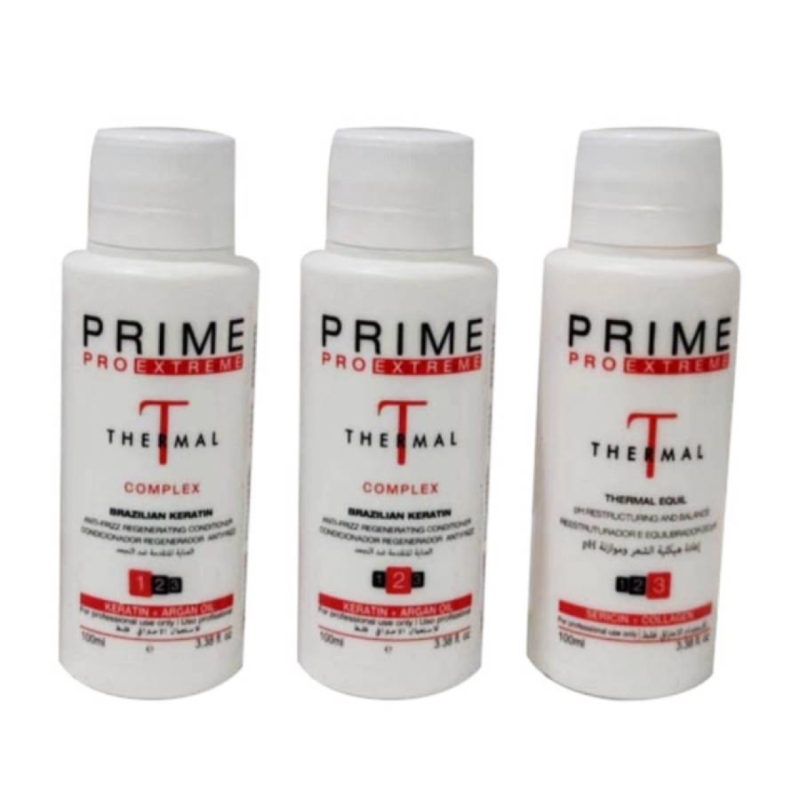 کراتین مو پرایم مدل درمال حجم 100 میلی لیتر مجموعه 3 عددی9992724