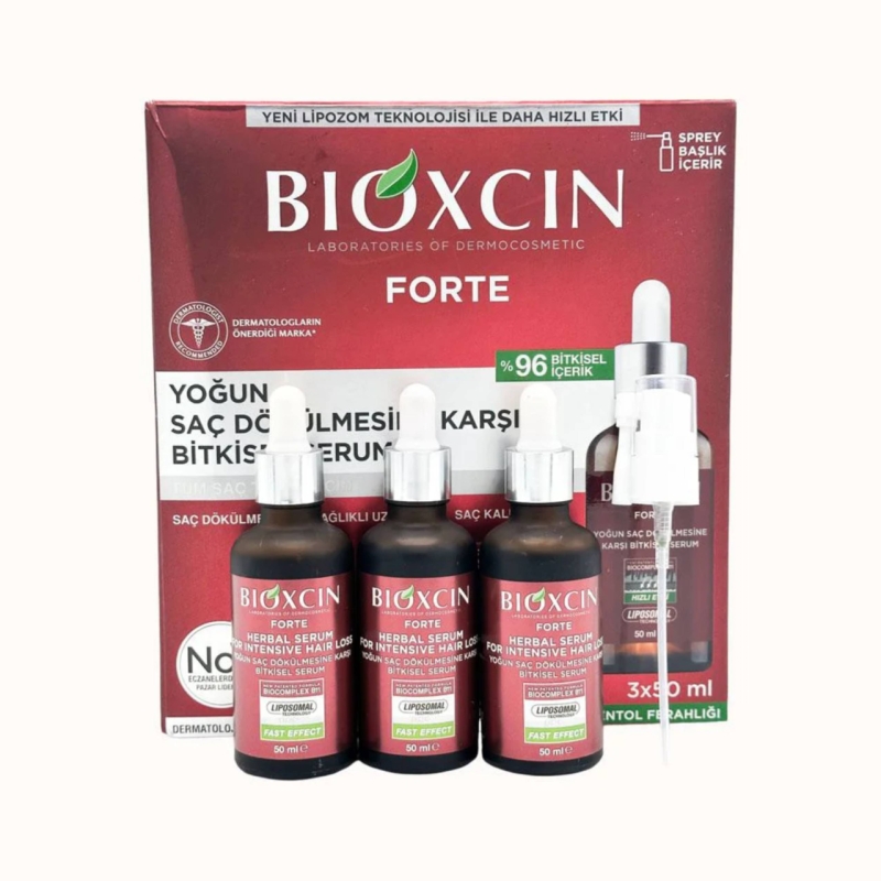 سرم ضدریزش فورت بیوکسین Bioxcin پک سه عددی و فاقد پارابن حجم ۵۰ میل
