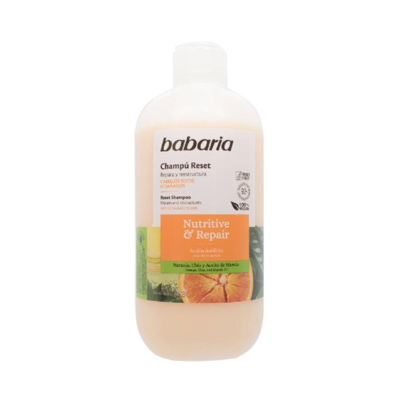 شامپو ترمیم کننده مو باباریا مدل Nutritive & Repair حجم 500 میلی لیتر