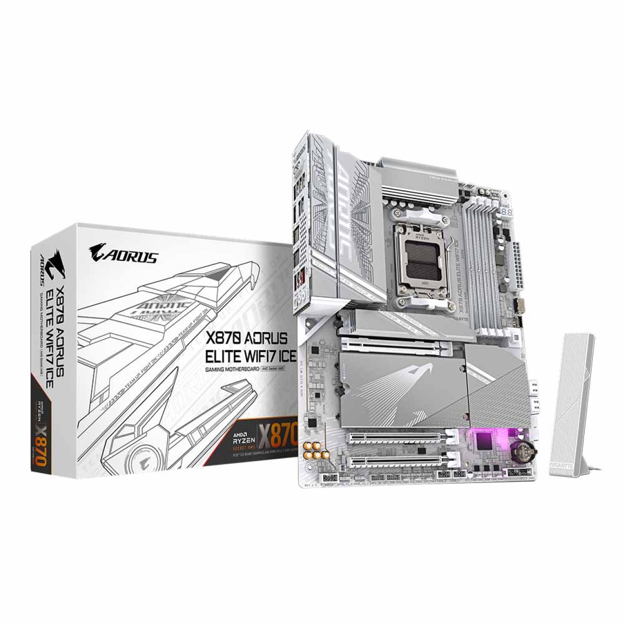 مادربرد گیگابایت مدل X870 AORUS ELITE WIFI7 ICE