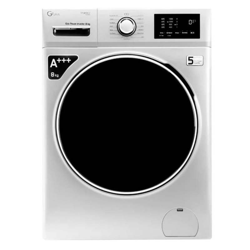 ماشین لباسشویی 8 کیلویی جی پلاس مدل GWM-M822-IND
