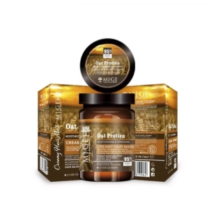 ماسک مو داخل حمام پروتئین رسان و بدون سولفات جو دوسر میگ Mige Oat Protein Cream Hair Mask حجم 800 میلی لیتر