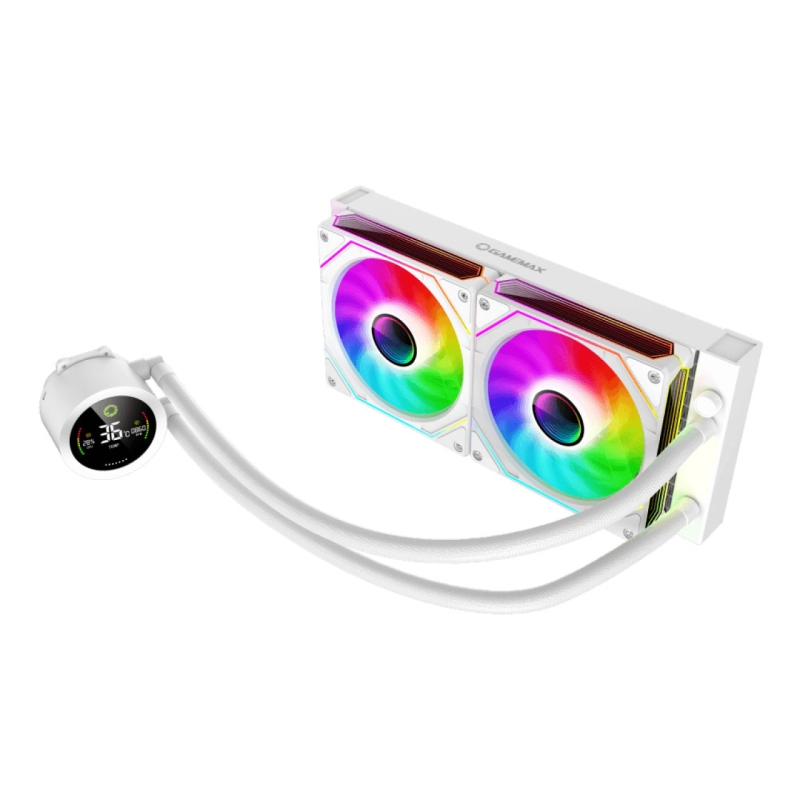 خنک کننده مایع پردازنده گیم مکس مدل IceBurg 240 Digital WH