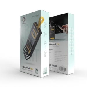 پاوربانک گرین لاین مدل Transparent Pro 2025ظرفیت 10000 میلی آمپر ساعت