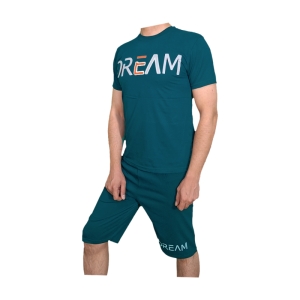 ست تیشرت و شلوارک مردانه طرح Dream کد 1565 رنگ سبز