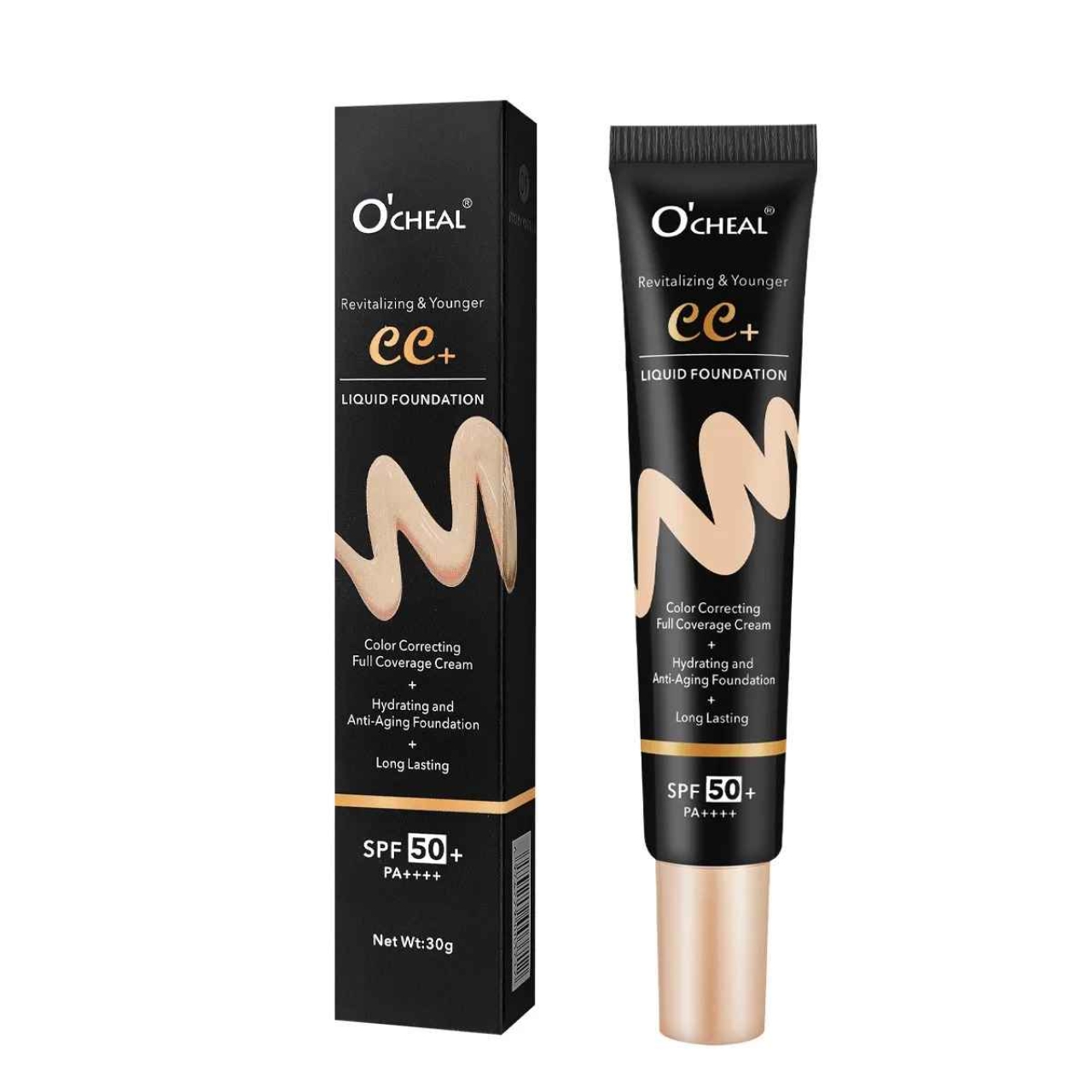 کرم پودر مایع اوچیل O'CHEAL مدل CC+ 01 بژ طبیعی وزن 30 گرم