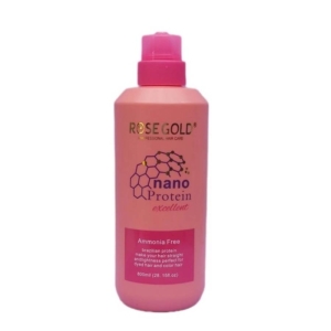 نانو پروتئین ویال دار برند رزگلد rose gold nano protein حجم ۸۰۰ میلی لیتر