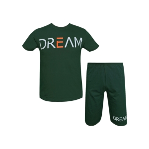ست تیشرت و شلوارک مردانه طرح Dream کد 1565 رنگ سدری