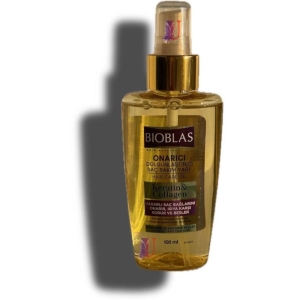 روغن کراتین کلاژن بیوبلاس BIOBLAS برای موهای ضعیف و کم حجم حجم 100 میل
