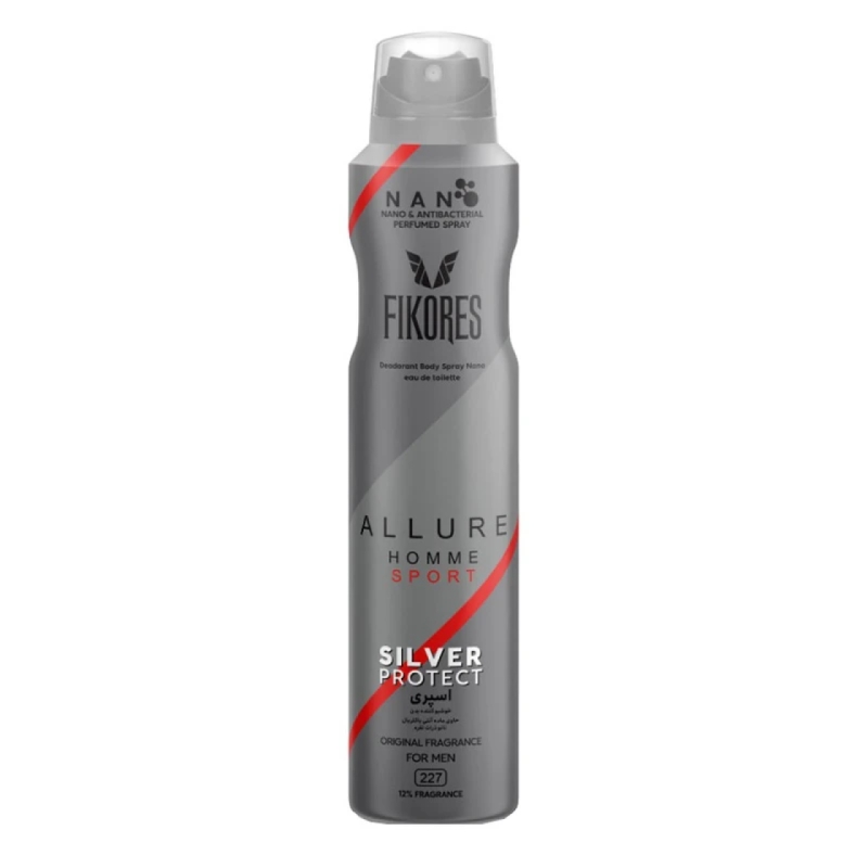 اسپری بدن مردانه فیکورس مدل Allure حجم 200 میلی لیتر