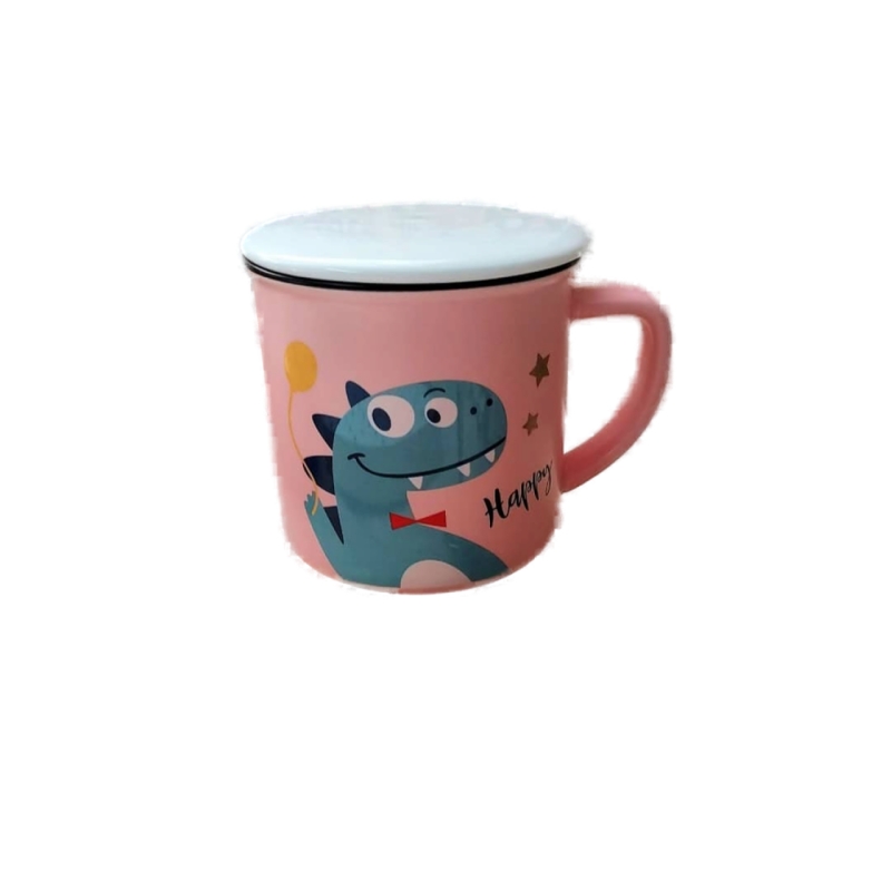 ماگ دایناسوری درب دار سرامیکی