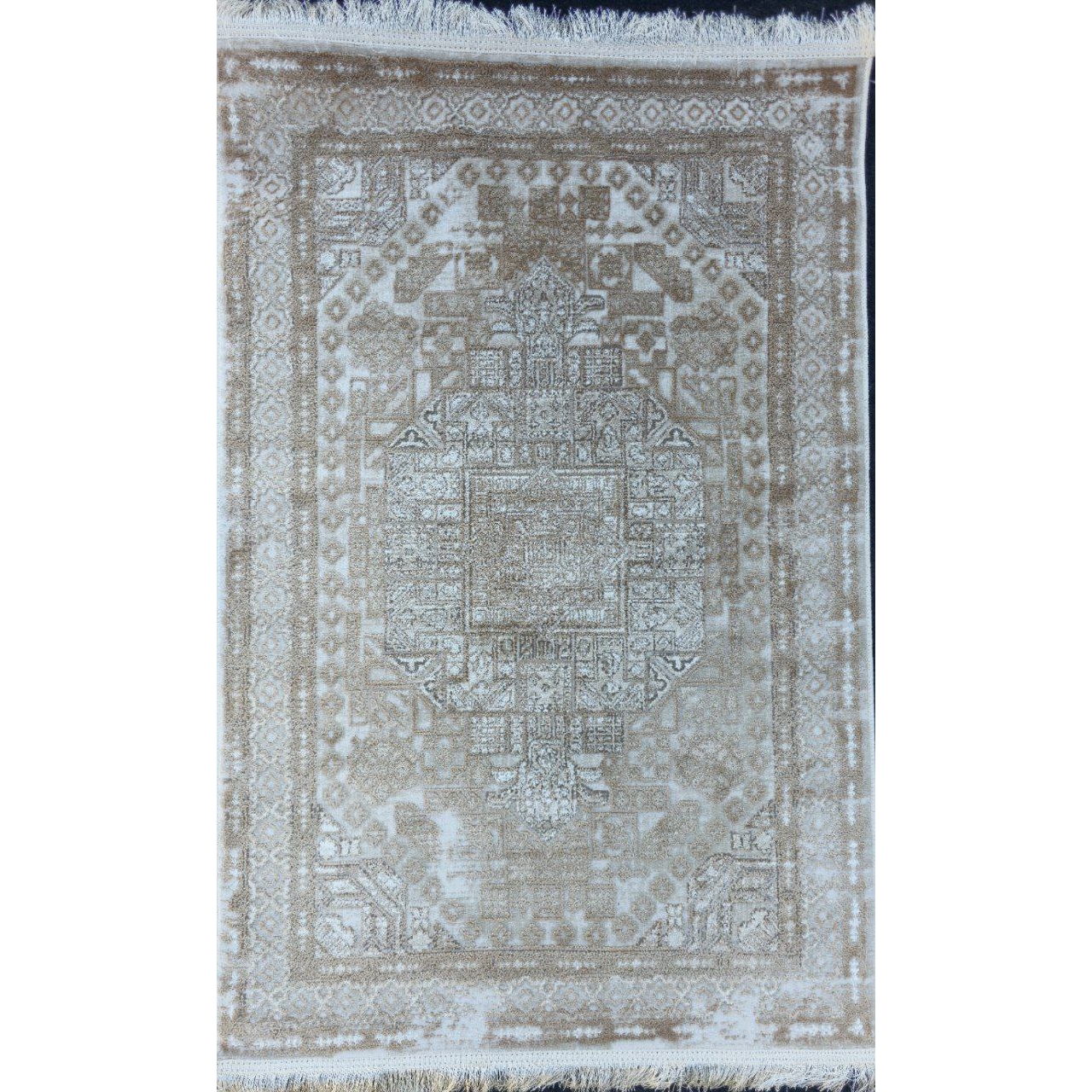 فرش ماشینی موروکو طرح ۹۳۱۴ کرم
