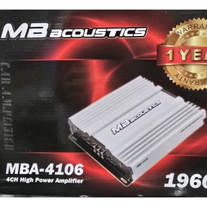 آمپلی فایر 4 کانال ام بی آکوستیک مدل  MBA-4106