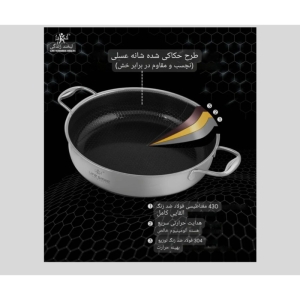سرویس قابلمه کف لیزری 10 پارچه استیل لایف اسمایل مدل P-19 
