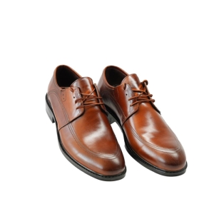 کفش مردانه چرم نعمتی مدل m300 بندی عسلی  