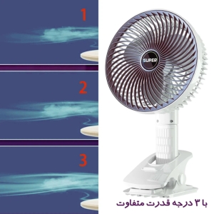 پنکه پرتابل رومیزی مدل Clipped Professional