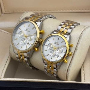 ست ساعت مچی زنانه و مردانه الگانس مدل WS-EMML36903 سه موتوره