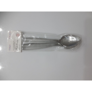 قاشق غذا خوری یونیک مدل مایز بسته ۶ عددی 