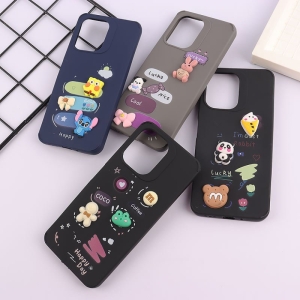 کاور مدل ژله ای عروسکی برجسته مناسب برای گوشی موبایل شیائومی مدل Xiaomi Redmi 13C / Poco C65