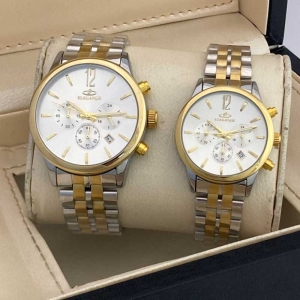 ست ساعت مچی زنانه و مردانه الگانس مدل WS-EA1236902 سه موتوره