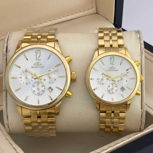 ست ساعت مچی زنانه و مردانه الگانس مدل WS-EA1236901 سه موتوره