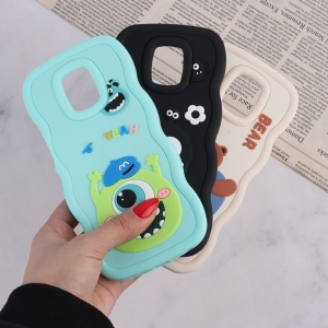 کاور مدل موج دار عروسکی برجسته مناسب برای گوشی موبایل شیائومی مدل Xiaomi Note 9 Pro