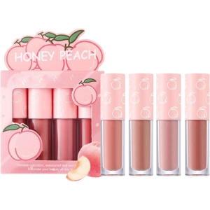 رژ لب مایع دراگون رانی مدل PEACH بسته 4 عددی