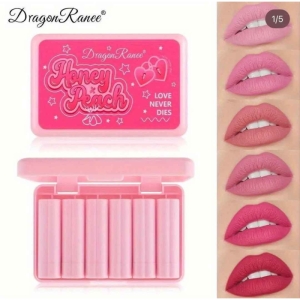 رژ لب جامد دراگون رانی مدل Honey Peach بسته 6 عددی