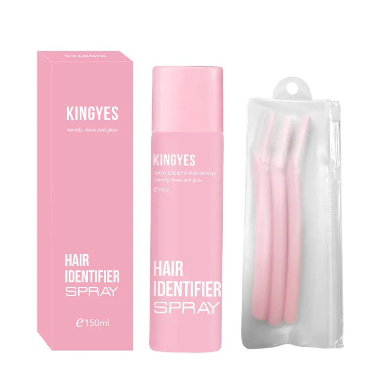 اسپری پودری شیو صورت کینگ یس به همراه 4 تیغ KINGYES