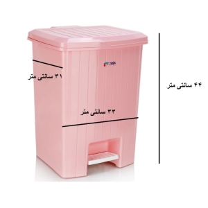 سطل زباله پدالی تسا مدل زمرد کد 4