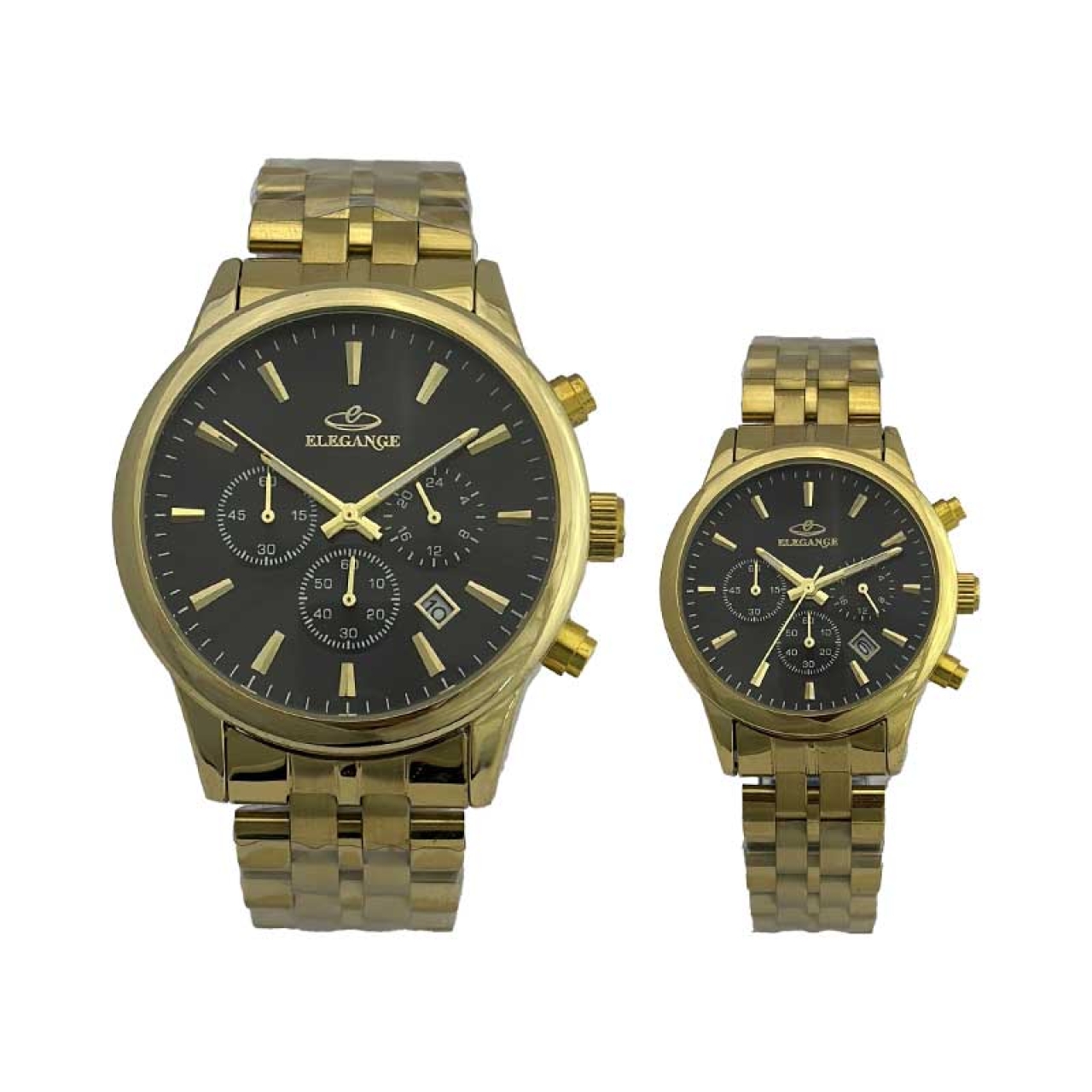 ست ساعت مچی زنانه و مردانه الگانس مدل WS-EMML36902 سه موتوره