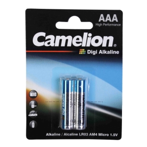 باتری دوتایی نیم قلمی کملیون مدل Camelion Digi Alkaline 1.5V AAA