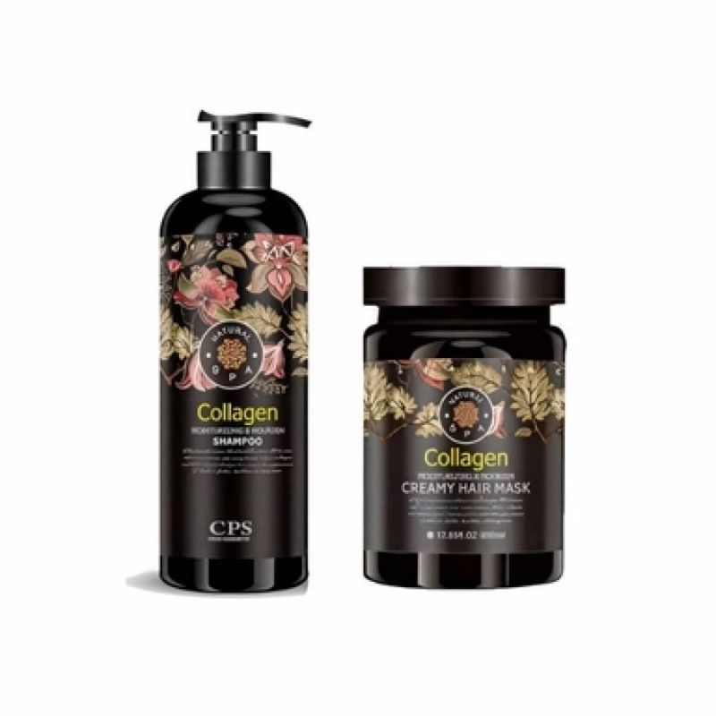 شامپو و ماسک مو سی پی اس مدل کلاژن کد1 حجم شامپو 900 و حجم ماسک 1000 میلی لیتر