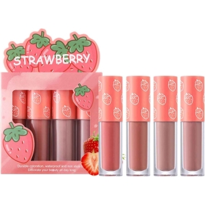 رژ لب مایع دراگون رانی مدل STRAWBERRY بسته 4 عددی