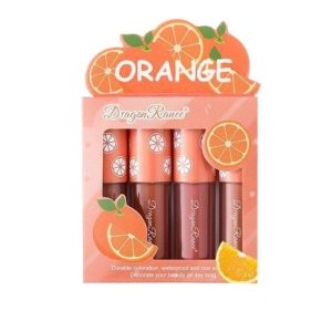 رژ لب مایع دراگون رانی مدل ORANGE بسته 4 عددی