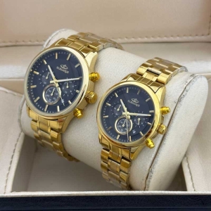 ست ساعت مچی زنانه و مردانه الگانس مدل WS-EDP636905 سه موتوره