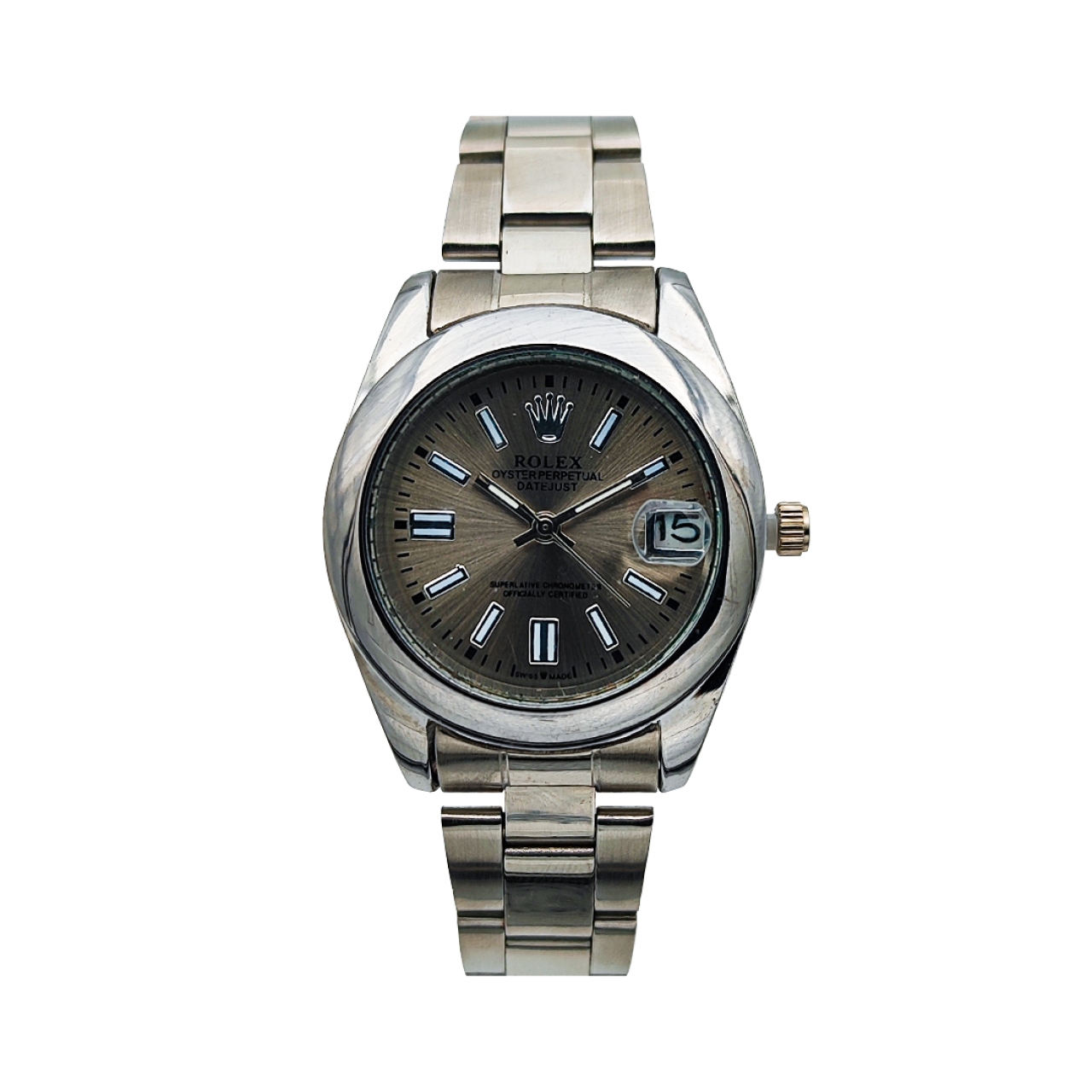 سساعت زنانه رولکس پرپچوال قهوه ای تیره مدل 2800 