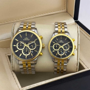 ست ساعت مچی زنانه و مردانه الگانس مدل WS-ED36906 سه موتوره