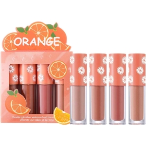 رژ لب مایع دراگون رانی مدل ORANGE بسته 4 عددی