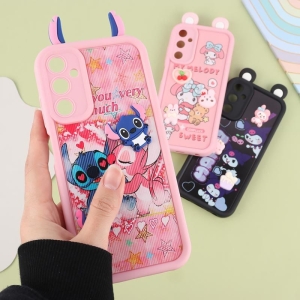 کاور مدل سولید عروسکی برجسته محافظ لنز دار مناسب برای گوشی موبایل سامسونگ مدل Samsung Galaxy A05s