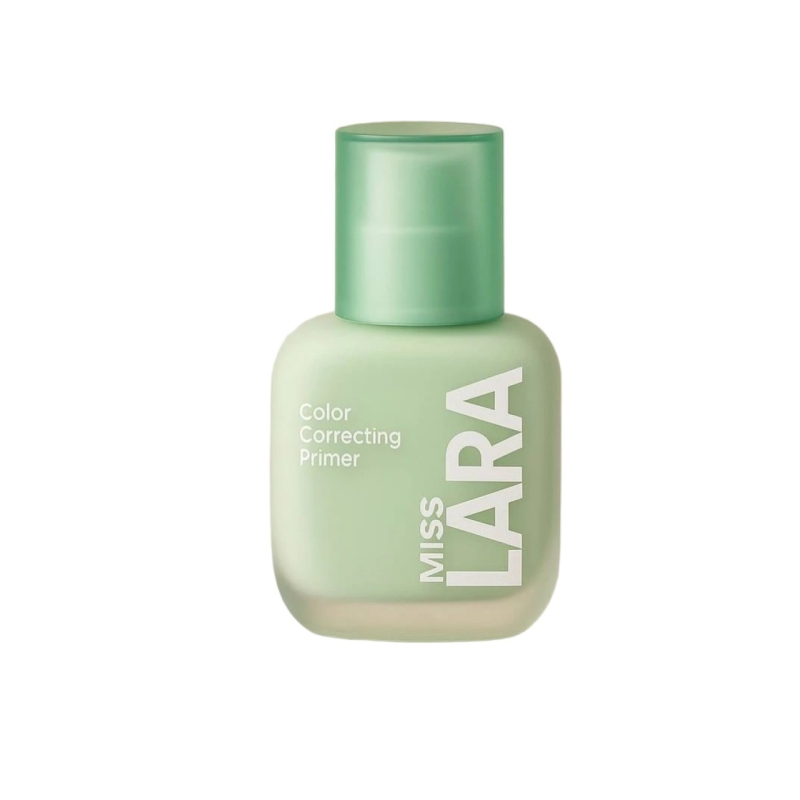 پرایمر میس لارا مدل اصلاح رنگ صورت رنگ سبز وزن 30 گرم