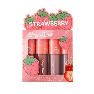 رژ لب مایع دراگون رانی مدل STRAWBERRY بسته 4 عددی