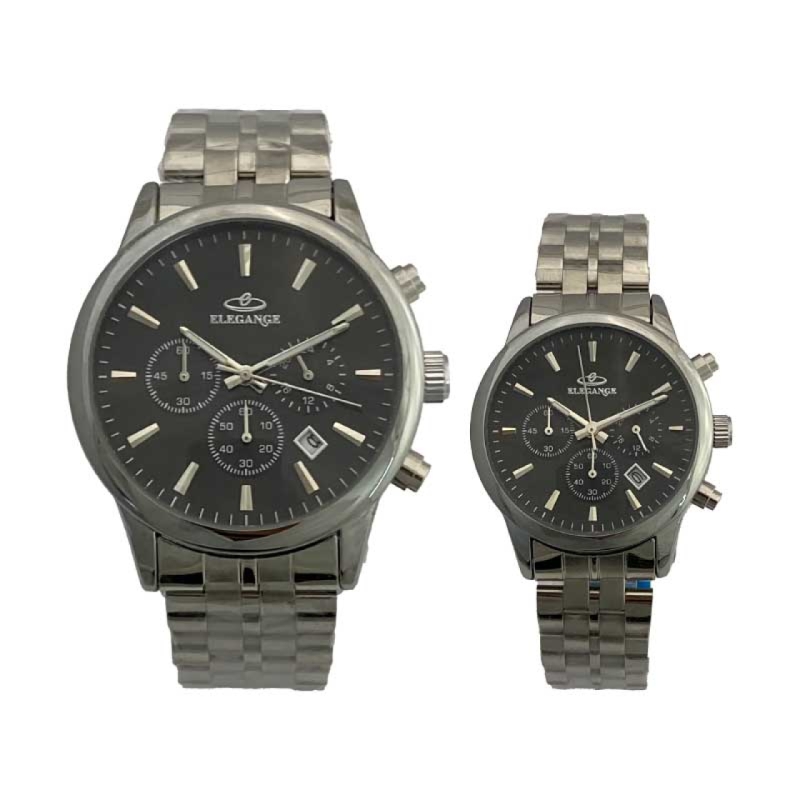 ست ساعت مچی زنانه و مردانه الگانس مدل WS-EMML36901 سه موتوره